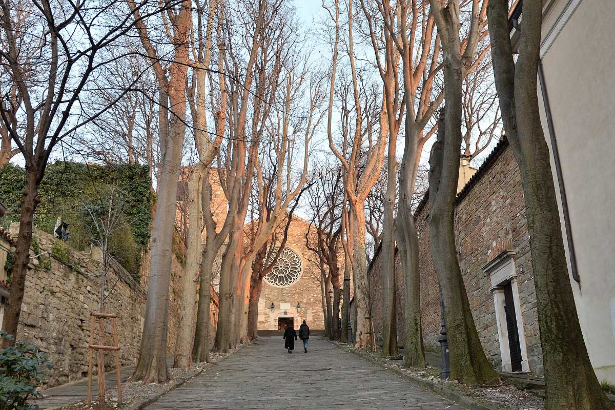 Trieste con bambini Cattedrale san giusto