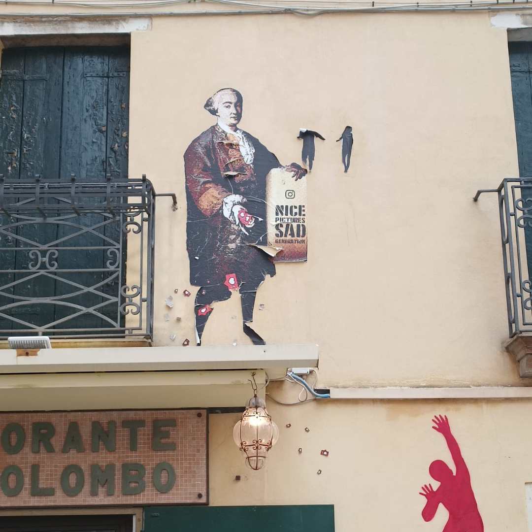 Street Art a Venezia Nello Petrucci Gli Innamorati