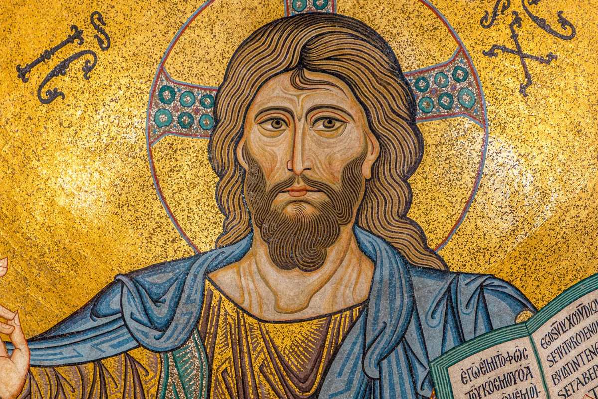 Cefalù mosaico Cristo Pantocratore