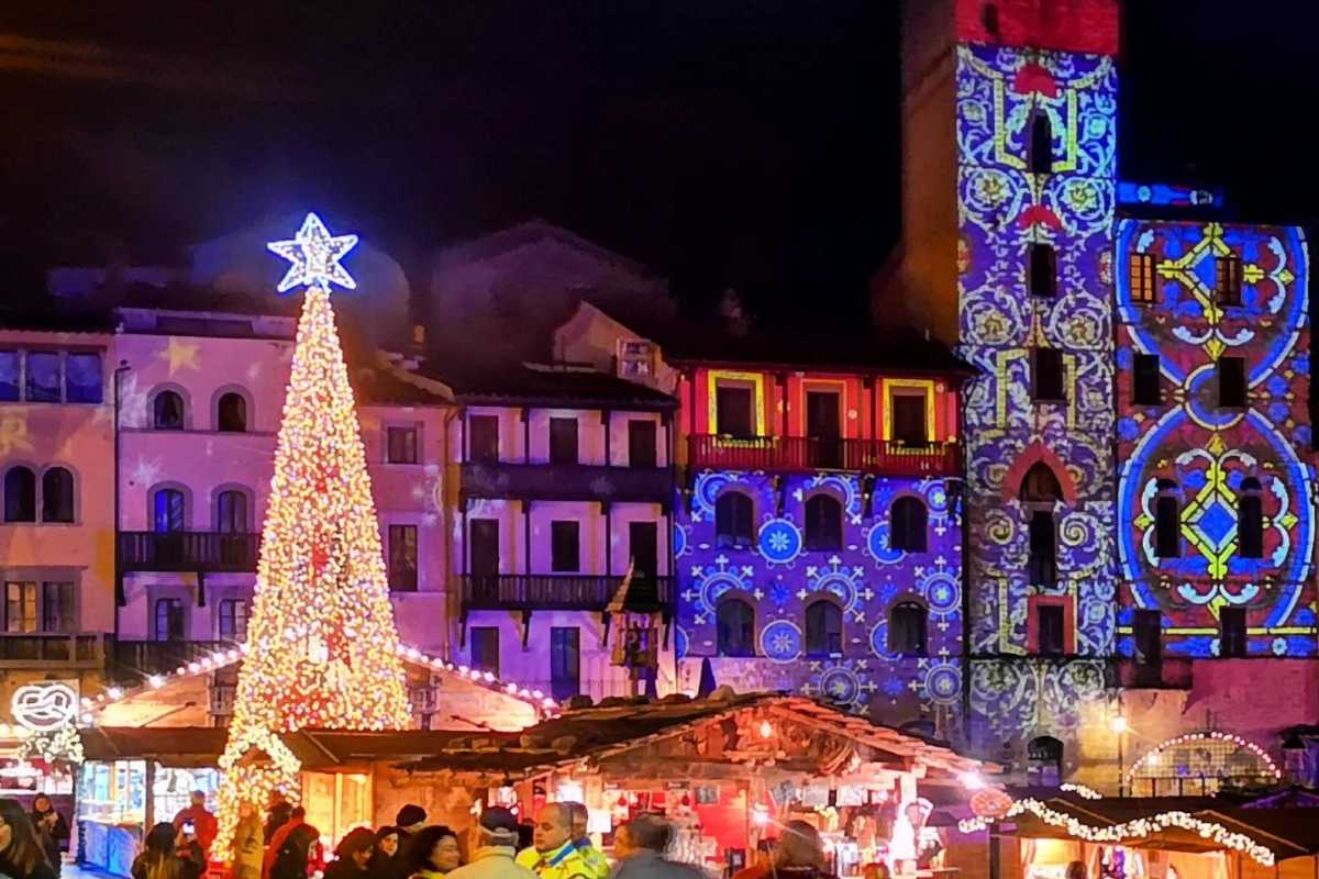 Arezzo città del Natale luminarie