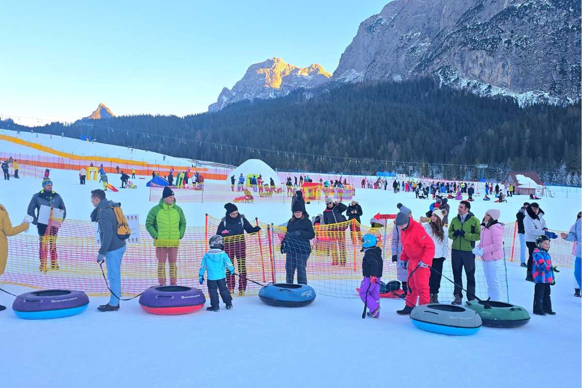 Parchi giochi sulla neve in Veneto Parco NeveSole (Belluno)